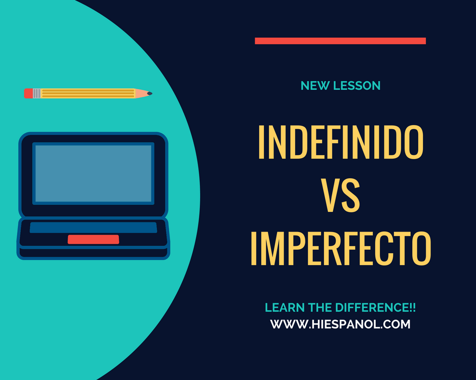 Indefinido vs. Imperfecto,Preterite vs. Imperfecto, Pretérito indefinido, Pretérito Imperfecto